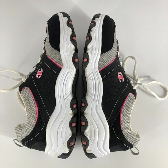 CHAMPION Black Pink White Running Athletic Shoes Sneakers Sz 9W - Picture 5 of 14